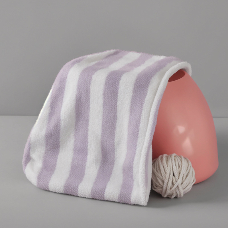 Corner Rabbit sievietēm — korālā flīisa matu cepure, bieza absorbējoša turbāna matu žāvēšanai, 21 pavedienu, 80–99 g, šuvums