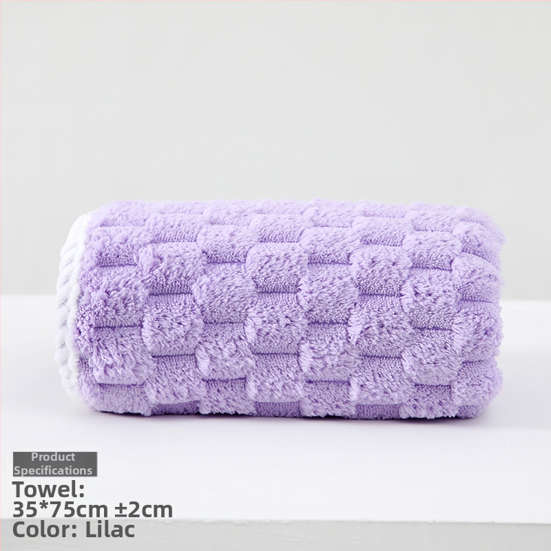 Koralinio fliso rankšluostis suaugusiems ir vaikams, veido rankšluostį veidui ir kūnui, sugeria, su siūlėmis prie kraštų, 150D, 80–100 g