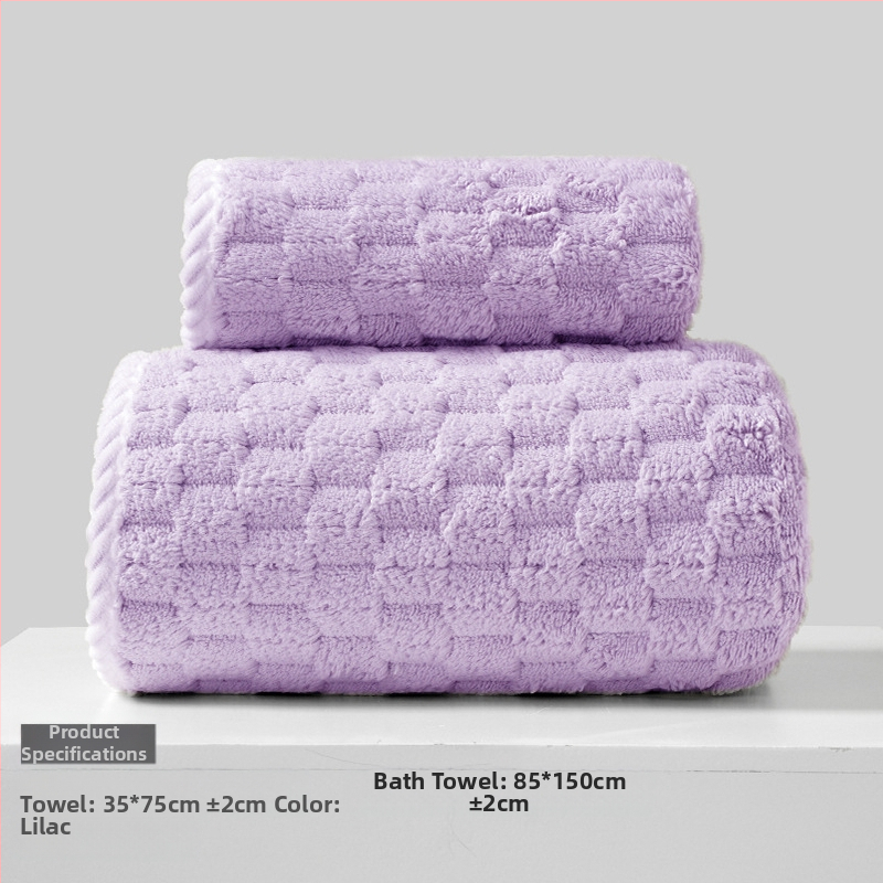 Koralinio fliso rankšluostis suaugusiems ir vaikams, veido rankšluostį veidui ir kūnui, sugeria, su siūlėmis prie kraštų, 150D, 80–100 g