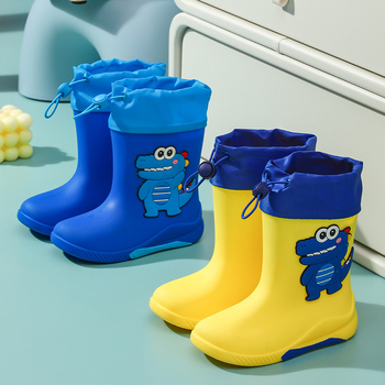 Παιδικά Μποτάκια Βροχής Μέσης Ύψους, PVC Άνω, Αδιάβροχα, Αντιολισθητική Σόλα, Καρτούν Σχέδιο