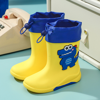 Παιδικά Μποτάκια Βροχής Μέσης Ύψους, PVC Άνω, Αδιάβροχα, Αντιολισθητική Σόλα, Καρτούν Σχέδιο