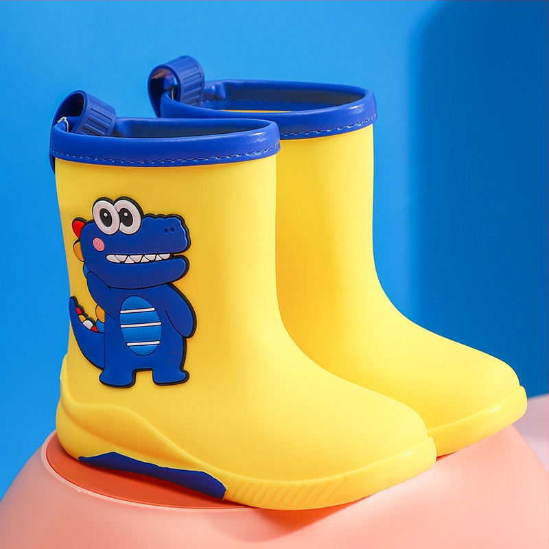 Παιδικά Μποτάκια Βροχής Μέσης Ύψους, PVC Άνω, Αδιάβροχα, Αντιολισθητική Σόλα, Καρτούν Σχέδιο