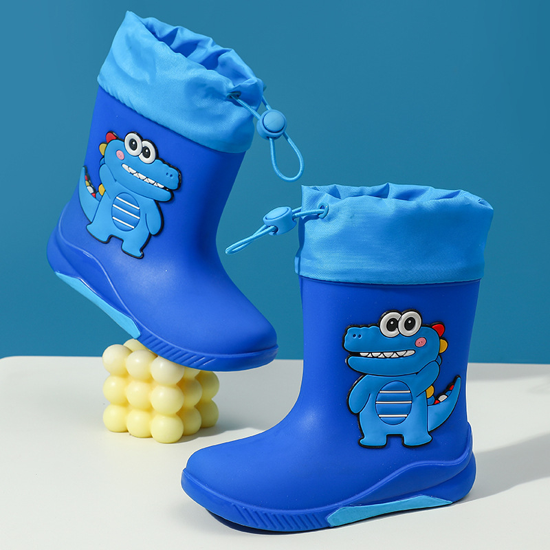Παιδικά Μποτάκια Βροχής Μέσης Ύψους, PVC Άνω, Αδιάβροχα, Αντιολισθητική Σόλα, Καρτούν Σχέδιο