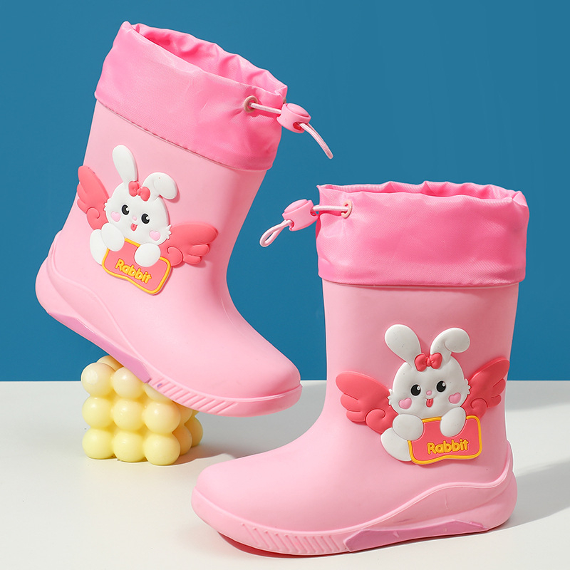 Παιδικά Μποτάκια Βροχής Μέσης Ύψους, PVC Άνω, Αδιάβροχα, Αντιολισθητική Σόλα, Καρτούν Σχέδιο