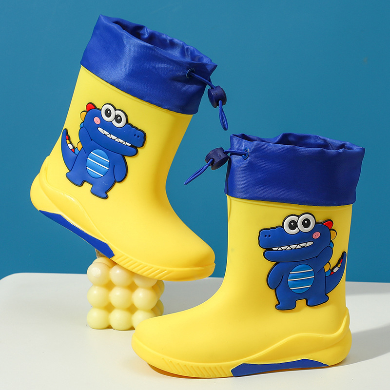 Παιδικά Μποτάκια Βροχής Μέσης Ύψους, PVC Άνω, Αδιάβροχα, Αντιολισθητική Σόλα, Καρτούν Σχέδιο