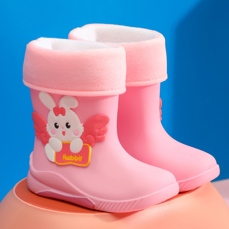 Παιδικά Μποτάκια Βροχής Μέσης Ύψους, PVC Άνω, Αδιάβροχα, Αντιολισθητική Σόλα, Καρτούν Σχέδιο