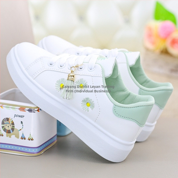 Γυναικεία φλατ παπούτσια, στρογγυλός нос, PU επάνω μέρος, χαμηλό τακούνι, καουτσούκ σόλα, κορδόνια