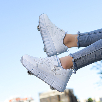 PHTEER παπούτσια ρόλερ με ένα τροχό, unisex, PU τροχοί