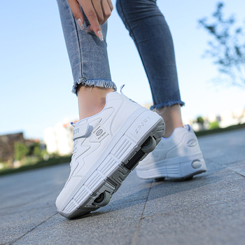 PHTEER παπούτσια ρόλερ με ένα τροχό, unisex, PU τροχοί