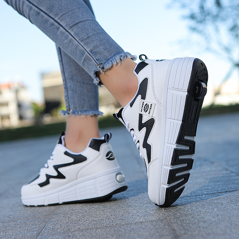 PHTEER παπούτσια ρόλερ με ένα τροχό, unisex, PU τροχοί