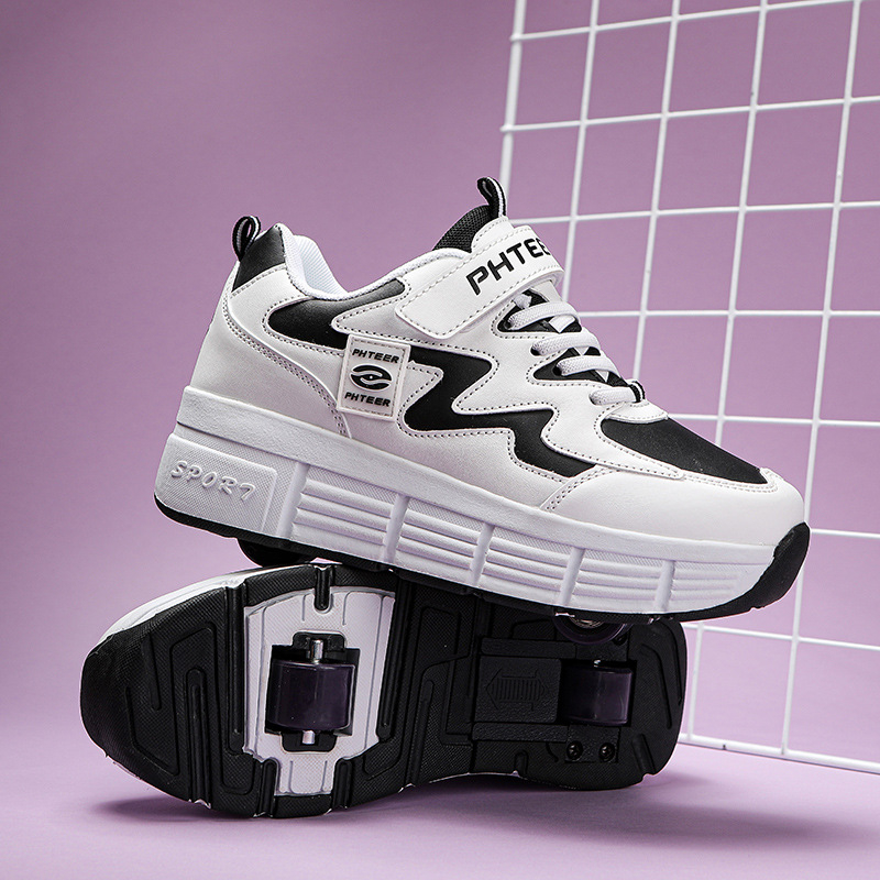 PHTEER παπούτσια ρόλερ με ένα τροχό, unisex, PU τροχοί