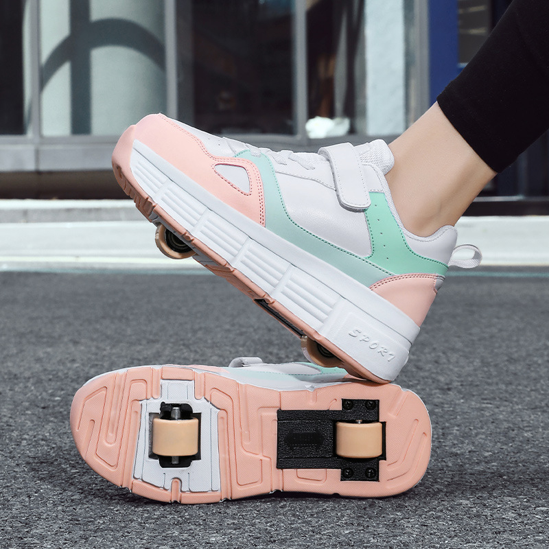 PHTEER παπούτσια ρόλερ με ένα τροχό, unisex, PU τροχοί