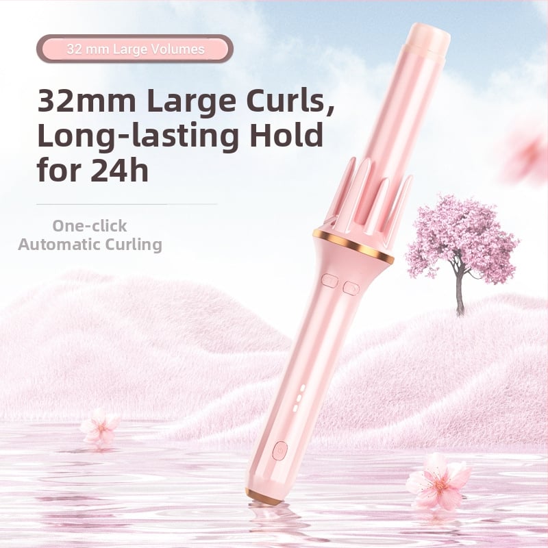 Automatinis plaukų garbanos ir tiesinimo prietaisas su turmalino keraminiu kaitinimu, 35W, 110–220V AC, 3 temperatūros nustatymai