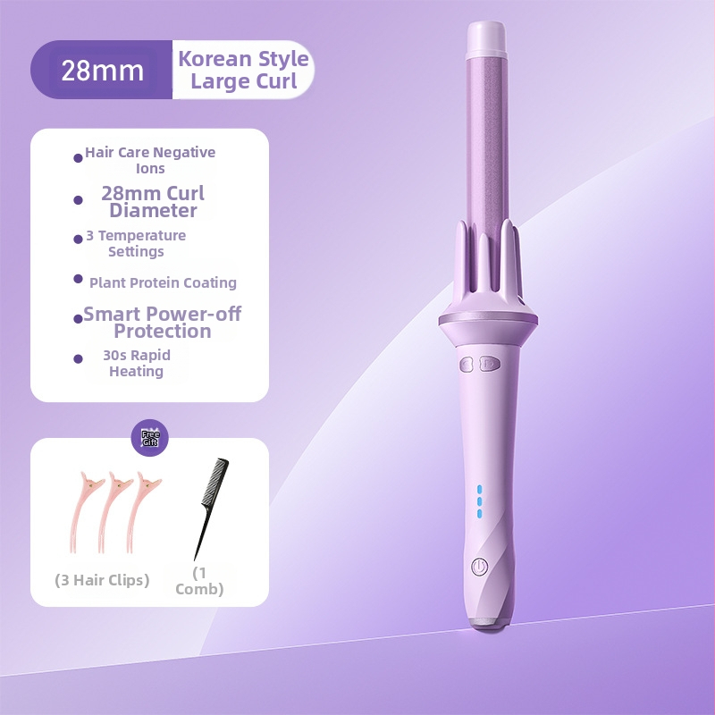 Αυτόματη συσκευή για μπούκλες και ισιώματα μαλλιών με τουρμαλινική κεραμική θέρμανση, 35W, 110–220V AC, 3 ρυθμίσεις θερμοκρασίας