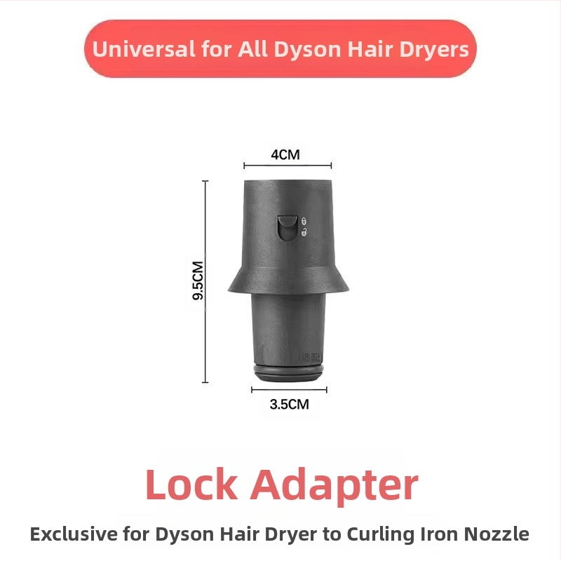 Dyson приставка за къдрене с двупосочна въртяща глава за големи вълни — PA66 висока температурна устойчивост, 220V, 1600W, съвместима с всички серии Dyson hs01/05, функция: оформяне на коса