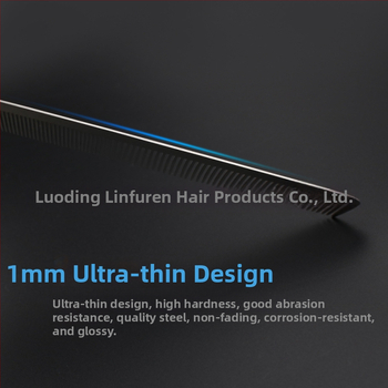 Nehrđajući čelični češalj za kosu s šiljastim repom, oblik jabuke, izuzetno tanak, otporan na savijanje