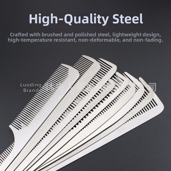 Nehrđajući čelični češalj za kosu s šiljastim repom, oblik jabuke, izuzetno tanak, otporan na savijanje