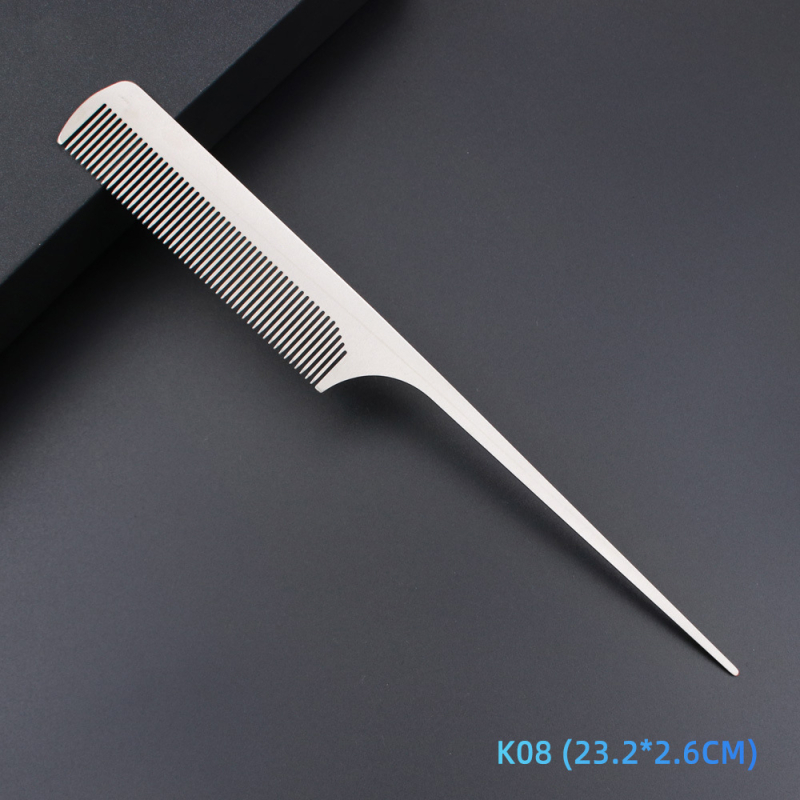 Nehrđajući čelični češalj za kosu s šiljastim repom, oblik jabuke, izuzetno tanak, otporan na savijanje