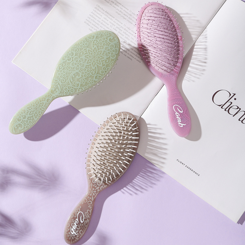 Χτένα μαλλιών με αερόμαξιλάρι, εκτύπωση τοτέμ, αφράτος σχεδιασμός, πλαστικό, υψηλής ποιότητας