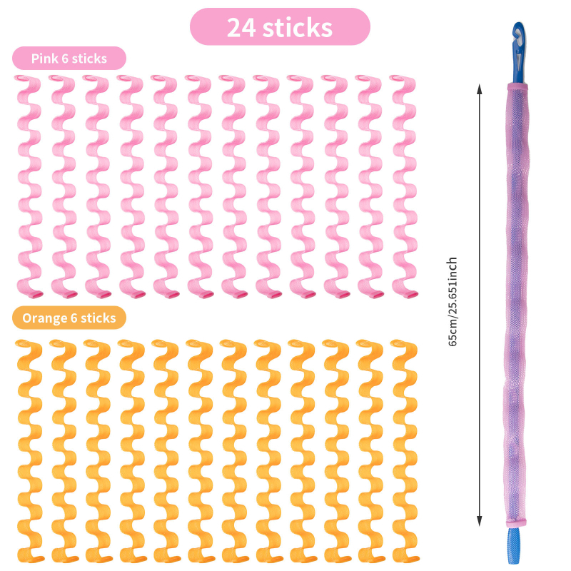Уред за къдрене на коса с водно‑вълнообразна спирала и мрежест дизайн (пластмасов/резинов материал; лицензирана частна марка; за широк кръг потребители)