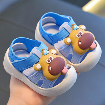 Cartoon vaikų sandalai mergaitėms - PVC viršus, PVC padas, Velcro užsegimas, amžius 1–3 metai