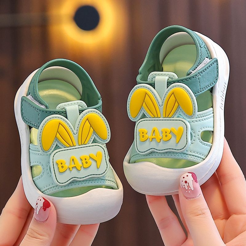 Cartoon vaikų sandalai mergaitėms - PVC viršus, PVC padas, Velcro užsegimas, amžius 1–3 metai