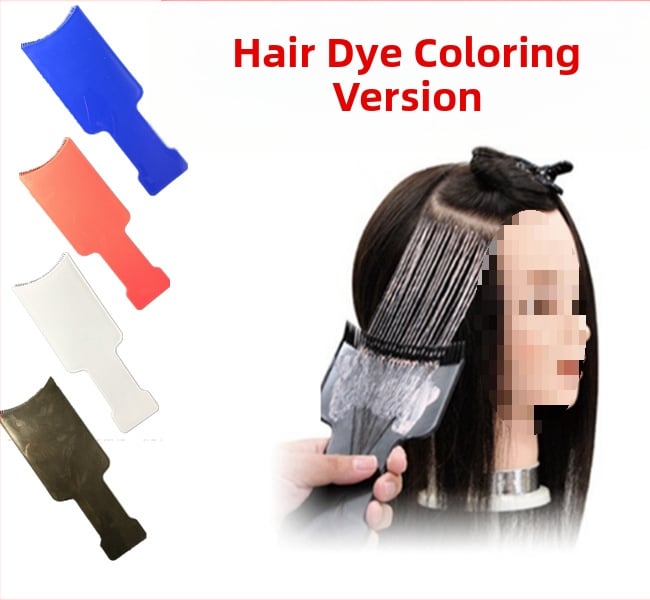 Set ploča za bojanje kose s izolacijskim paprom, listom za isticanje i alatom za kremu boje