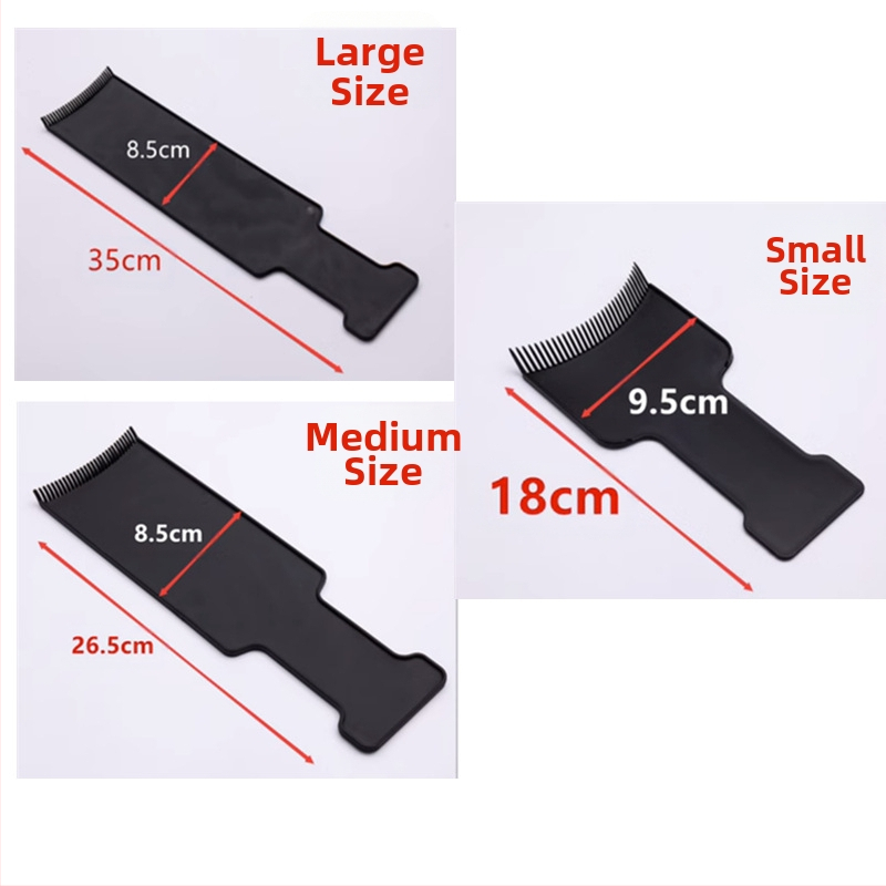 Set ploča za bojanje kose s izolacijskim paprom, listom za isticanje i alatom za kremu boje