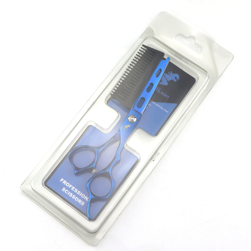 Škare za kosu s češljem NEPURLSON/Neptsen, ravna glava, krom-vanadij nehrđajući čelik, mogućnost prilagodbe obrade