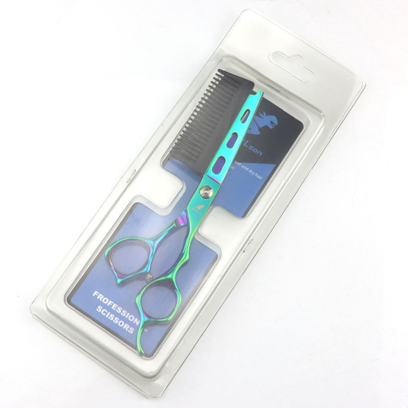 Škare za kosu s češljem NEPURLSON/Neptsen, ravna glava, krom-vanadij nehrđajući čelik, mogućnost prilagodbe obrade