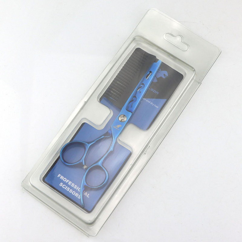 Škare za kosu s češljem NEPURLSON/Neptsen, ravna glava, krom-vanadij nehrđajući čelik, mogućnost prilagodbe obrade