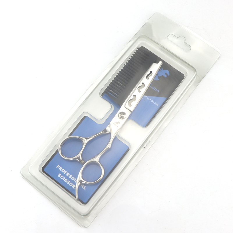 Škare za kosu s češljem NEPURLSON/Neptsen, ravna glava, krom-vanadij nehrđajući čelik, mogućnost prilagodbe obrade