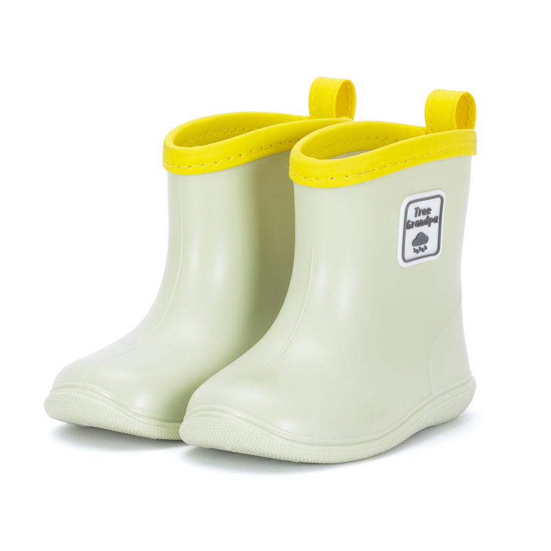 Παιδικές γαλότσες με σχέδιο δεινοσαύρου και τίγρης, PVC πάνω μέρος, μεσαίο ύψος, αντιολισθητική σόλα, κατάλληλες για όλες τις εποχές