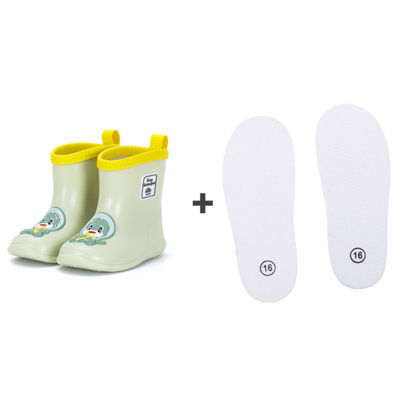 Παιδικές γαλότσες με σχέδιο δεινοσαύρου και τίγρης, PVC πάνω μέρος, μεσαίο ύψος, αντιολισθητική σόλα, κατάλληλες για όλες τις εποχές