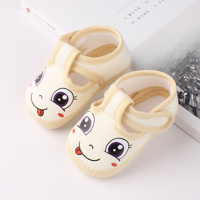 Kūdikio bateliai – animacinio meškiuko dizainas, kvėpuojantis medvilnės viršus, anti-slydimo padas, Velcro užsegimas, pavasaris-ruduo, 12-36 mėnesių ir 24-48 mėnesių