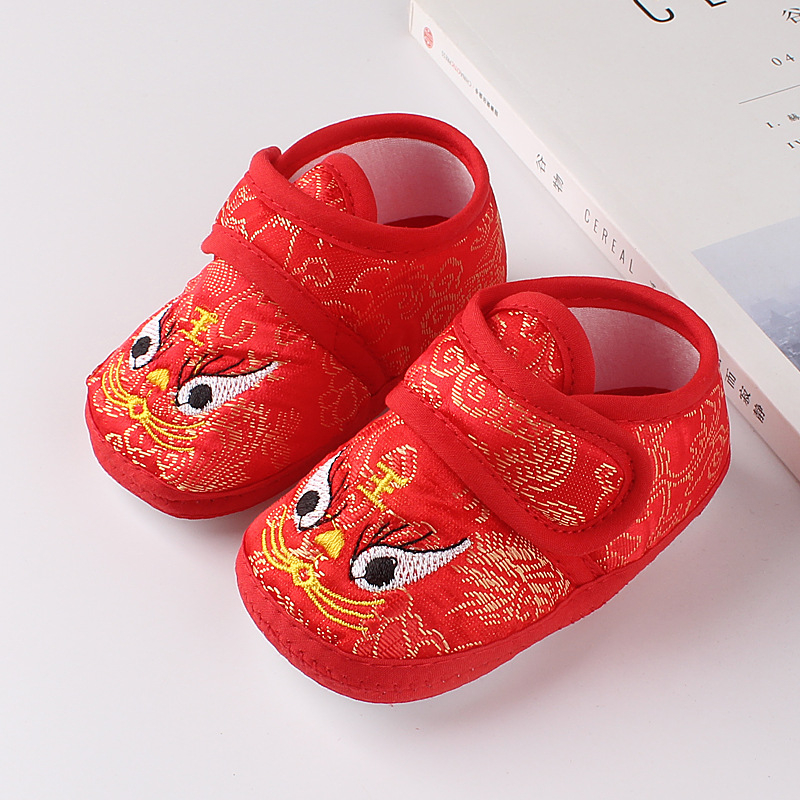 Kūdikio bateliai – animacinio meškiuko dizainas, kvėpuojantis medvilnės viršus, anti-slydimo padas, Velcro užsegimas, pavasaris-ruduo, 12-36 mėnesių ir 24-48 mėnesių