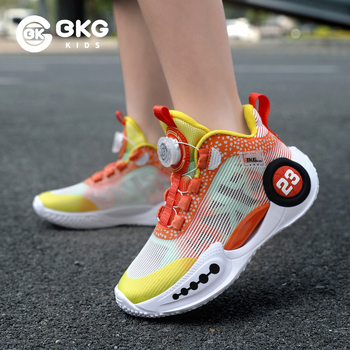 Unisex παιδικά παπούτσια για τρέξιμο – επάνω μέρος από διχτυωτό ύφασμα, ελαφριά, με ελαστικό κλείσιμο, σόλα MD, φθινοπωρινή σεζόν, ηλικίες 7–16