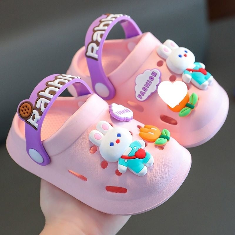 Vaikų karikatūrinių sandalų dizainas, PU viršus, kvadratinė nosis, EVA padas, vasara 2025