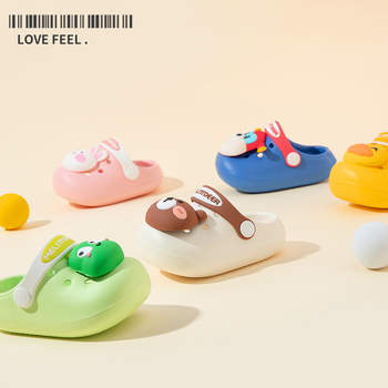 Παιδικά σανδάλια με καρτούν σχέδιο, αναπνεύσιμο πάνω μέρος EVA και σόλα EVA, Unisex, για ηλικίες 1–3 και 4–6 ετών, θερινά υποδήματα