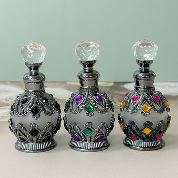 Άδεια φιάλη για λάδι αρώματος για ενθέσεις κοσμημάτων – διακοσμητικό δοχείο αποθήκευσης, μέταλλο, ψεκασμό χρώματος, προδιαγραφές: 888-BRZ; 888-SLV; 888-GLD; 888-NC.COP