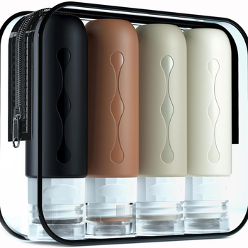 Nyson μπουκαλάκι από σιλικόνη για σαμπουάν και αφρόλουτρο — μορφοποιημένη κατασκευή, συσκευασία με φερμουάρ PVC