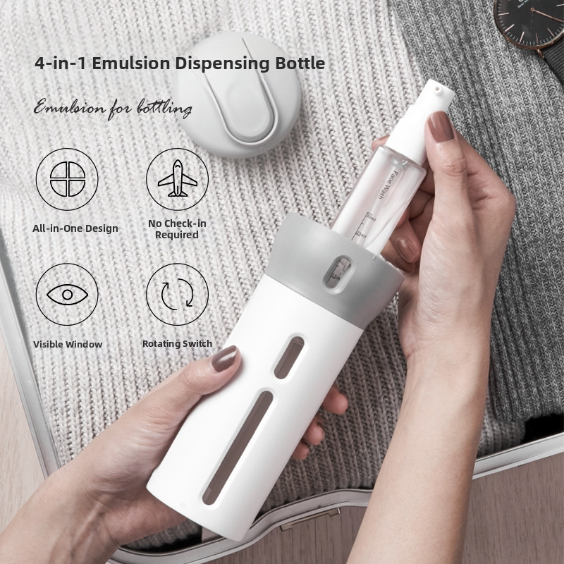 Kelioninis pompinių butelių rinkinys – tušti, nešiojami indai dušų želėi, šampūnui, rankų muilui ir losjonui (Medžiaga: Kita; Ženklas: Kita; Logotipas: Nėra; Pritaikymas: Nėra)