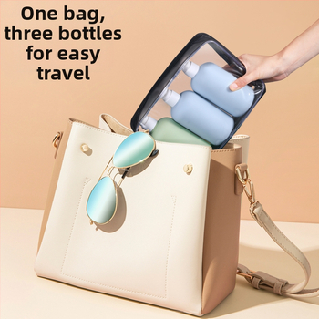 Ruitu HDPE δοχείο διανομής καλλυντικών με αντλία, μεταξοτυπία, χωρητικότητα 100–300 ml