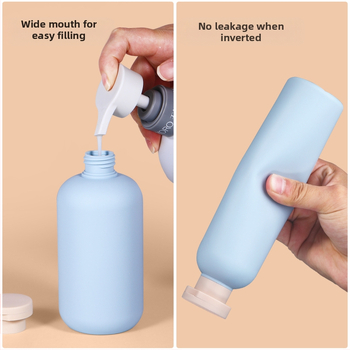 Ruitu HDPE δοχείο διανομής καλλυντικών με αντλία, μεταξοτυπία, χωρητικότητα 100–300 ml