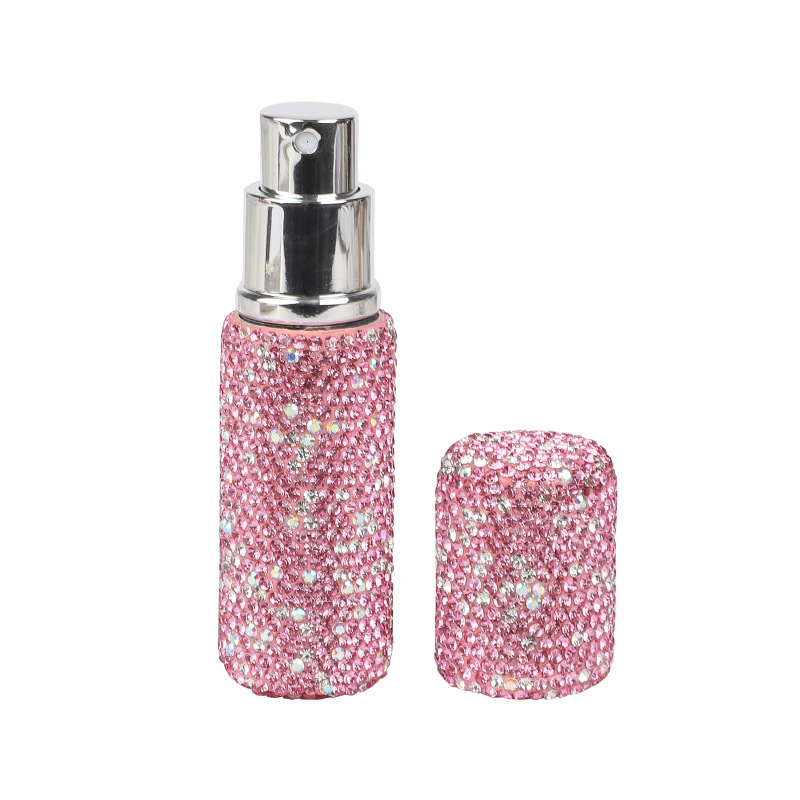 Ruijie márkájú üveg parfümös flakon Rhinestone díszítéssel, vákuumos töltés