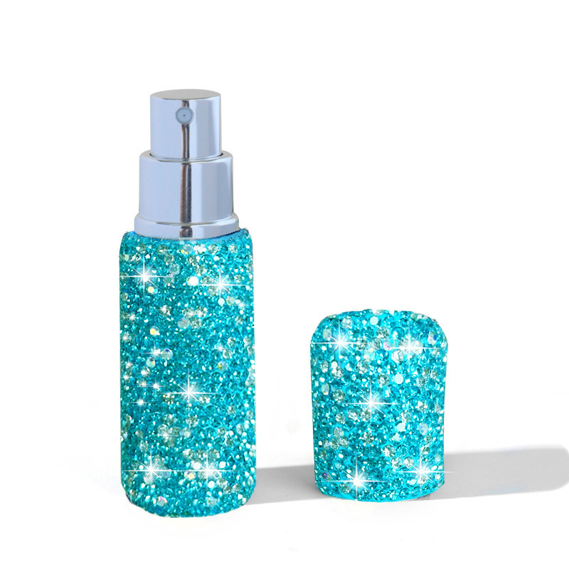 Ruijie márkájú üveg parfümös flakon Rhinestone díszítéssel, vákuumos töltés