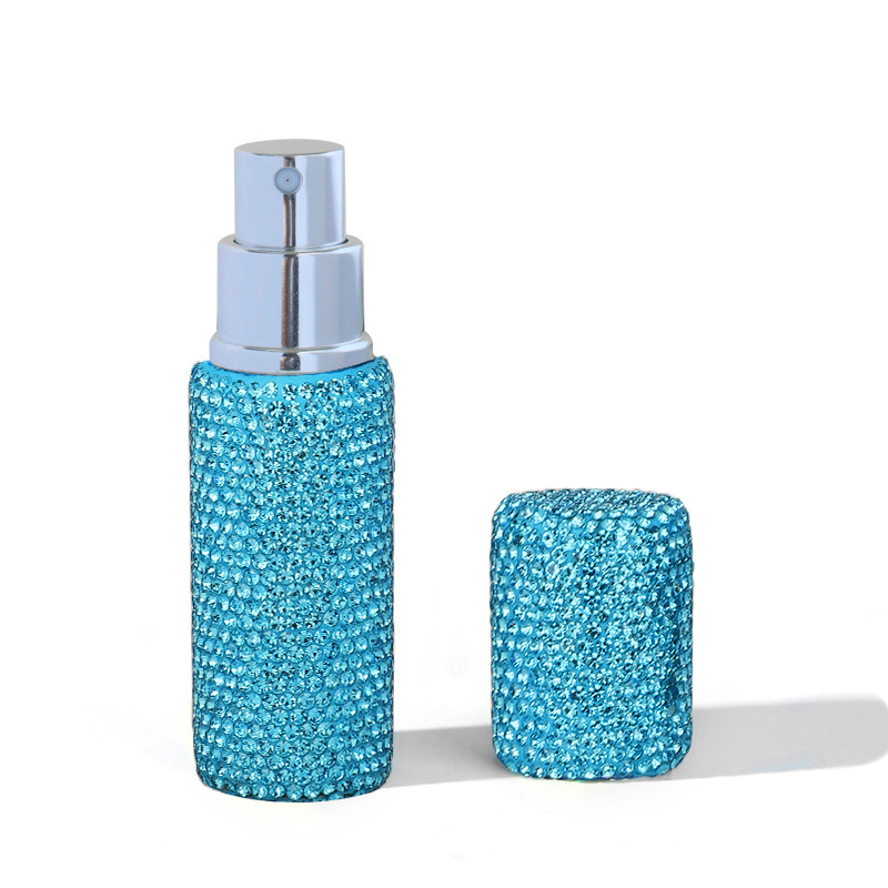 Ruijie márkájú üveg parfümös flakon Rhinestone díszítéssel, vákuumos töltés