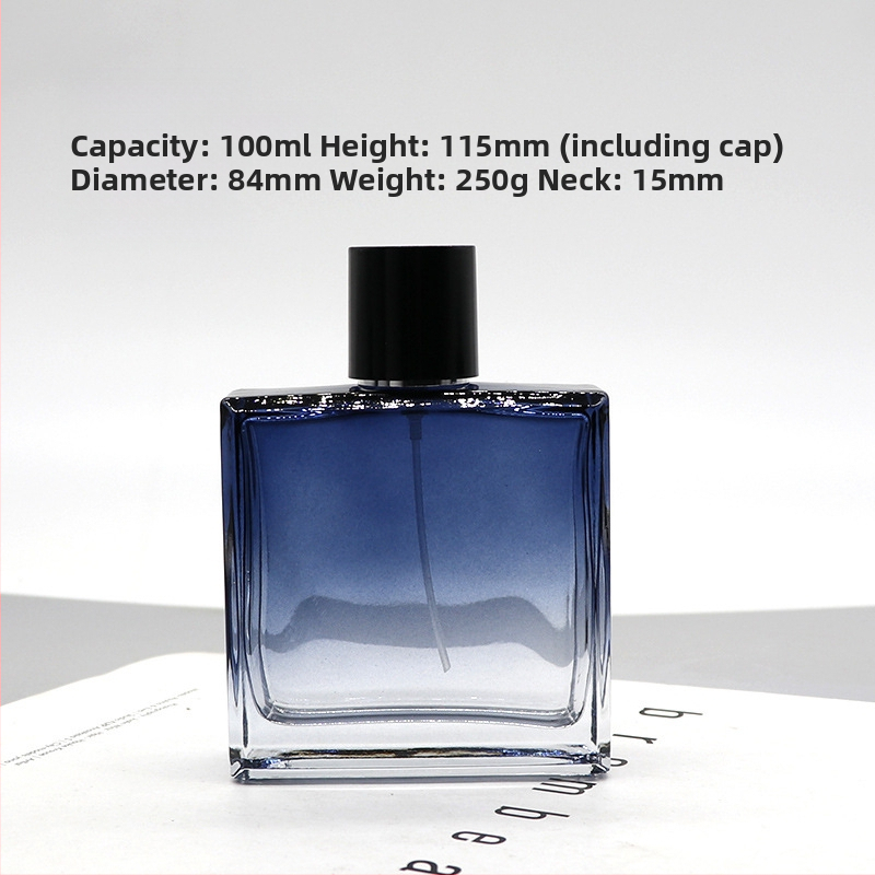 Daniel kristályüveg parfümös üvege, négyszögletes bayonet záróval, permetező üveg, logónyomtatás elérhető