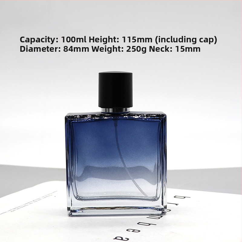 Daniel kristályüveg parfümös üvege, négyszögletes bayonet záróval, permetező üveg, logónyomtatás elérhető