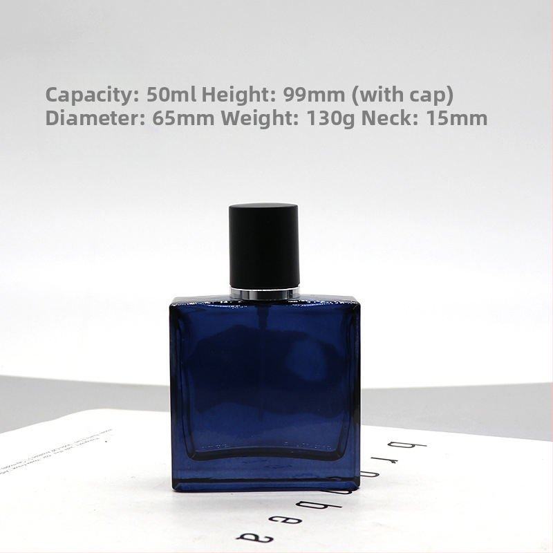 Daniel kristályüveg parfümös üvege, négyszögletes bayonet záróval, permetező üveg, logónyomtatás elérhető